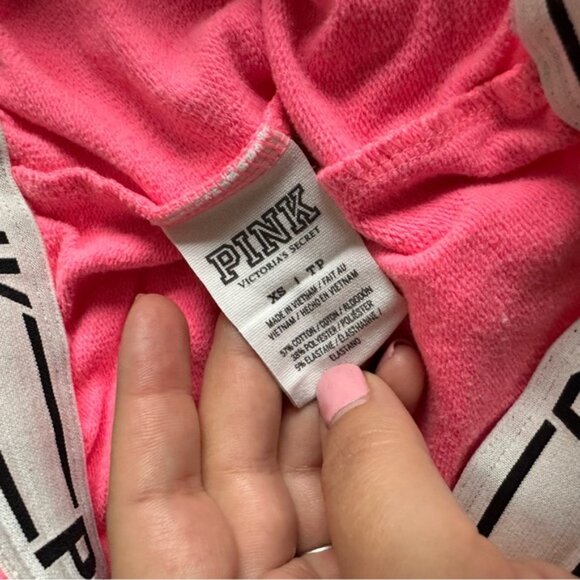 Victoria's Secret PINK | Hot Pink & Cheetah Print Joggers | Size Extra Small - Picture 7 of 12